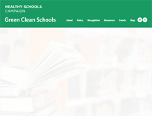 Tablet Screenshot of greencleanschools.org